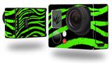 Zebra Green - Decal Style Skin fits GoPro Hero 3+ Camera (GOPRO NOT INCLUDED)