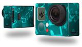 Bokeh Music Neon Teal - Decal Style Skin fits GoPro Hero 3+ Camera (GOPRO NOT INCLUDED)