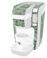 Decal Style Vinyl Skin compatible with Keurig K10 / K15 Mini Plus Coffee Makers Victorian Design Green (KEURIG NOT INCLUDED)