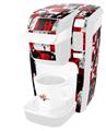 Decal Style Vinyl Skin compatible with Keurig K10 / K15 Mini Plus Coffee Makers Checker Graffiti (KEURIG NOT INCLUDED)