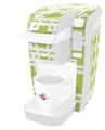 Decal Style Vinyl Skin compatible with Keurig K10 / K15 Mini Plus Coffee Makers Boxed Sage Green (KEURIG NOT INCLUDED)