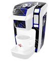 Decal Style Vinyl Skin compatible with Keurig K10 / K15 Mini Plus Coffee Makers Baja 0003 Royal Blue (KEURIG NOT INCLUDED)
