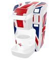 Decal Style Vinyl Skin compatible with Keurig K10 / K15 Mini Plus Coffee Makers Union Jack 02 (KEURIG NOT INCLUDED)