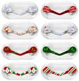 Holiday Christmas 01 - 8 Decal Style Skin Accessory Set fits ReadeREST Clip (READEREST NOT INCLUDED)