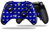 Paper Planes Royal Blue - Decal Style Skin fits Microsoft XBOX One ELITE Wireless Controller