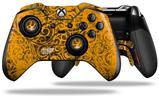 Folder Doodles Orange - Decal Style Skin fits Microsoft XBOX One ELITE Wireless Controller