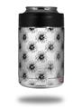 Skin Decal Wrap for Yeti Colster, Ozark Trail and RTIC Can Coolers - Kearas Daisies Black on White (COOLER NOT INCLUDED)