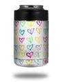 Skin Decal Wrap for Yeti Colster, Ozark Trail and RTIC Can Coolers - Kearas Hearts White (COOLER NOT INCLUDED)