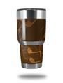 Skin Decal Wrap for Yeti Tumbler Rambler 30 oz Bokeh Music Orange (TUMBLER NOT INCLUDED)