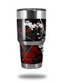 Skin Decal Wrap for Yeti Tumbler Rambler 30 oz Baja 0003 Red Dark (TUMBLER NOT INCLUDED)