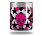 Skin Decal Wrap for Yeti Rambler Lowball - Pink Skulls and Stars