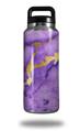 Skin Decal Wrap for Yeti Rambler Bottle 36oz Purple and Gold Gilded Marble (YETI NOT INCLUDED)