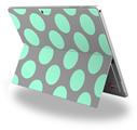 Kearas Polka Dots Mint And Gray - Decal Style Vinyl Skin (fits Microsoft Surface Pro 4)