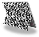 Skull And Crossbones Pattern Bw - Decal Style Vinyl Skin (fits Microsoft Surface Pro 4)