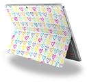 Kearas Hearts White - Decal Style Vinyl Skin (fits Microsoft Surface Pro 4)