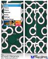 iPod Nano 4G Skin - Locknodes 03 Hunter Green