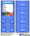 iPod Nano 4G Skin - Gothic Punk Pattern Blue