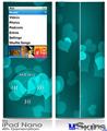 iPod Nano 4G Skin - Bokeh Hearts Neon Teal