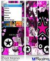 iPod Nano 4G Skin - Pink Star Splatter