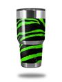 WraptorSkinz Skin Wrap compatible with RTIC 30oz ORIGINAL 2017 AND OLDER Tumblers Zebra Green (TUMBLER NOT INCLUDED)