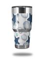 WraptorSkinz Skin Wrap compatible with RTIC 30oz ORIGINAL 2017 AND OLDER Tumblers Starfish and Sea Shells White (TUMBLER NOT INCLUDED)