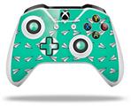 WraptorSkinz Decal Skin Wrap Set works with 2016 and newer XBOX One S / X Controller Paper Planes Turquoise (CONTROLLER NOT INCLUDED)