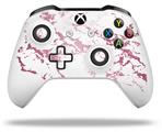 WraptorSkinz Decal Skin Wrap Set works with 2016 and newer XBOX One S / X Controller Pink and White Gilded Marble (CONTROLLER NOT INCLUDED)