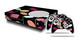 WraptorSkinz Decal Skin Wrap Set works with 2016 and newer XBOX One S Console and 2 Controllers Plain Leaves On Black