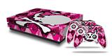 WraptorSkinz Decal Skin Wrap Set works with 2016 and newer XBOX One S Console and 2 Controllers Pink Bow Princess