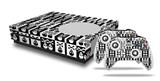 WraptorSkinz Decal Skin Wrap Set works with 2016 and newer XBOX One S Console and 2 Controllers Skull And Crossbones Pattern Bw