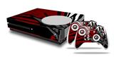 WraptorSkinz Decal Skin Wrap Set works with 2016 and newer XBOX One S Console and 2 Controllers Baja 0040 Red Dark