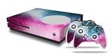WraptorSkinz Decal Skin Wrap Set works with 2016 and newer XBOX One S Console and 2 Controllers Dynamic Pink Galaxy