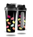Decal Style Skin Wrap works with Blender Bottle 28oz Plain Leaves On Black (BOTTLE NOT INCLUDED)