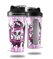 Decal Style Skin Wrap works with Blender Bottle 28oz Cartoon Skull Pink (BOTTLE NOT INCLUDED)