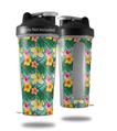 Decal Style Skin Wrap works with Blender Bottle 28oz Beach Flowers 02 Seafoam Green (BOTTLE NOT INCLUDED)
