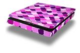 Vinyl Decal Skin Wrap compatible with Sony PlayStation 4 Slim Console Scales Pink Purple (PS4 NOT INCLUDED)