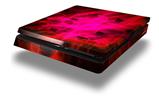 Vinyl Decal Skin Wrap compatible with Sony PlayStation 4 Slim Console Cubic Shards Red (PS4 NOT INCLUDED)