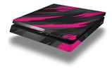 Vinyl Decal Skin Wrap compatible with Sony PlayStation 4 Slim Console Jagged Camo Hot Pink (PS4 NOT INCLUDED)