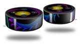 Skin Wrap Decal Set 2 Pack for Amazon Echo Dot 2 - Badge (2nd Generation ONLY - Echo NOT INCLUDED)