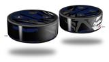 Skin Wrap Decal Set 2 Pack for Amazon Echo Dot 2 - Baja 0040 Blue Navy (2nd Generation ONLY - Echo NOT INCLUDED)