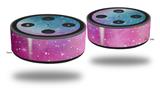 Skin Wrap Decal Set 2 Pack compatible with Amazon Echo Dot 2 Dynamic Pink Galaxy (2nd Generation ONLY - Echo NOT INCLUDED)