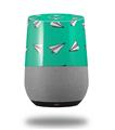 Decal Style Skin Wrap for Google Home Original - Paper Planes Turquoise (GOOGLE HOME NOT INCLUDED)