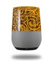 Decal Style Skin Wrap for Google Home Original - Folder Doodles Orange (GOOGLE HOME NOT INCLUDED)