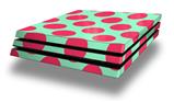 Vinyl Decal Skin Wrap compatible with Sony PlayStation 4 Pro Console Kearas Polka Dots Pink And Blue (PS4 NOT INCLUDED)