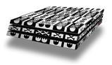 Vinyl Decal Skin Wrap compatible with Sony PlayStation 4 Pro Console Skull And Crossbones Pattern Bw (PS4 NOT INCLUDED)