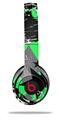 WraptorSkinz Skin Decal Wrap compatible with Beats Solo 2 and Solo 3 Wireless Headphones SceneKid Green (HEADPHONES NOT INCLUDED)