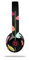 WraptorSkinz Skin Decal Wrap compatible with Beats Solo 2 and Solo 3 Wireless Headphones Plain Leaves On Black (HEADPHONES NOT INCLUDED)