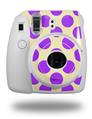 WraptorSkinz Skin Decal Wrap compatible with Fujifilm Mini 8 Camera Kearas Polka Dots Purple On Cream (CAMERA NOT INCLUDED)