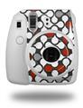 WraptorSkinz Skin Decal Wrap compatible with Fujifilm Mini 8 Camera Locknodes 05 Red Dark (CAMERA NOT INCLUDED)