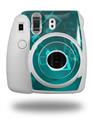 WraptorSkinz Skin Decal Wrap compatible with Fujifilm Mini 8 Camera Bokeh Music Neon Teal (CAMERA NOT INCLUDED)